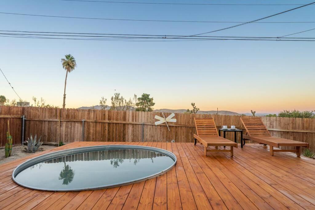 Palm Vista Retreat *Hot Tub/Cowboy Pool/Hammocks* Villa Joshua Tree Exterior photo